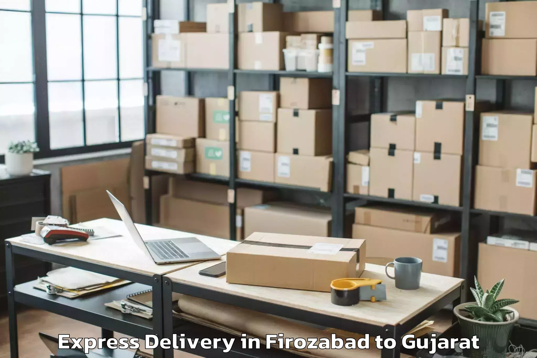 Book Firozabad to Kutiyana Express Delivery